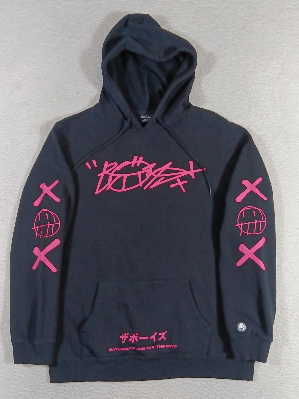 The Boys Warren James Hoodie Mens XL Black Saturdays Are For The Boys Graffiti - Picture 5 of 14
